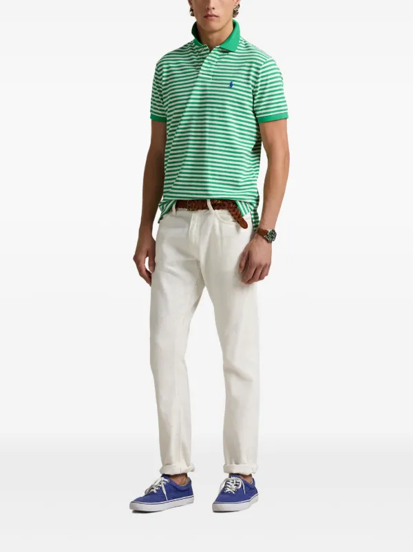 Polo Ralph Lauren ストライプ ポロシャツ | グリーン | FARFETCH JP