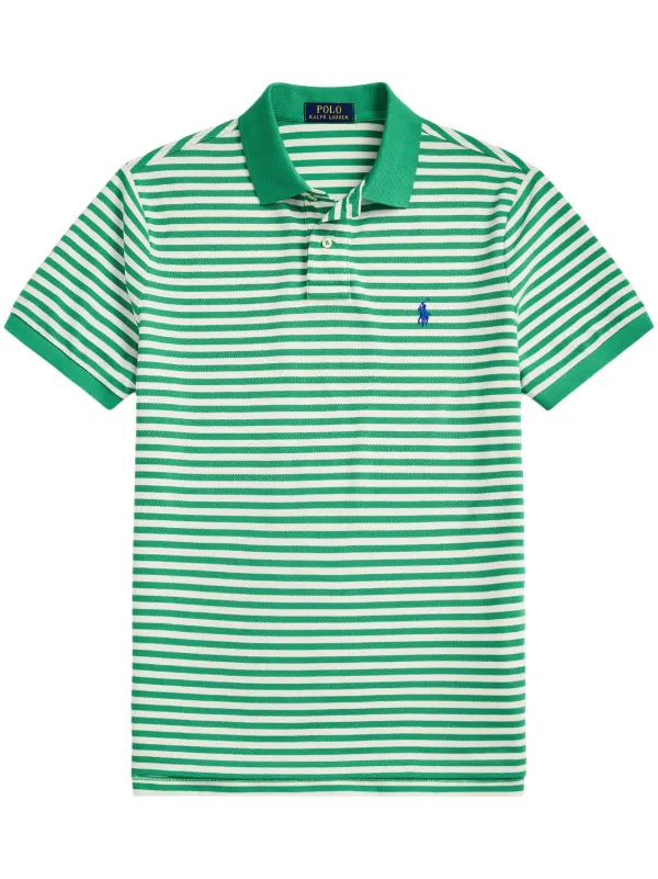 Polo Ralph Lauren ストライプ ポロシャツ | グリーン | FARFETCH JP