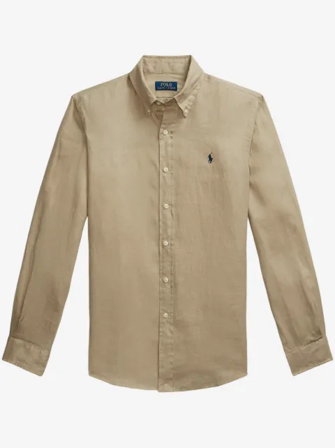 Polo Ralph Lauren camisa con logo bordado y botones