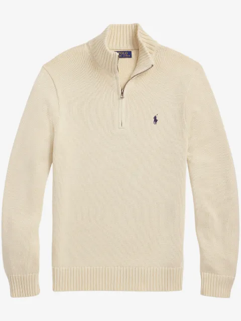 Polo Ralph Lauren Trui met opstaande hals en kwartrits