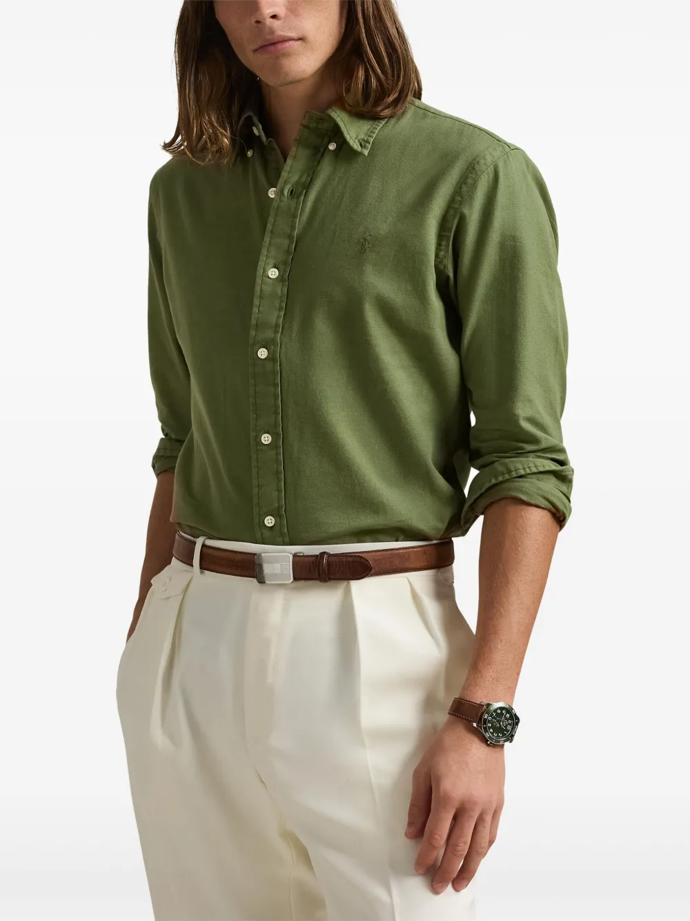 Polo Ralph Lauren Katoenen overhemd Groen