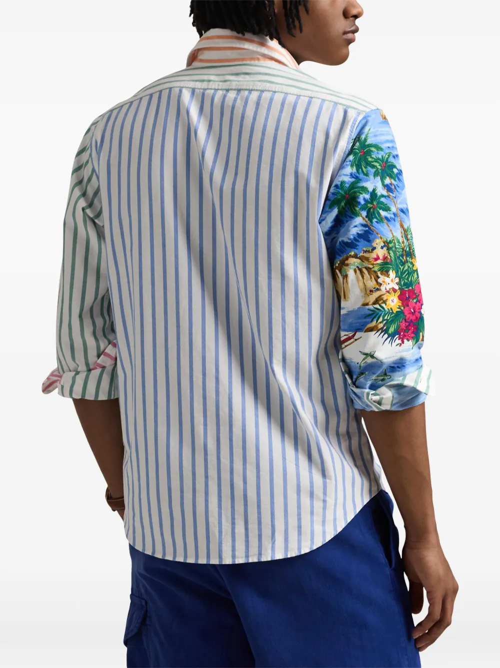 Polo Ralph Lauren Overhemd met patchwork Blauw