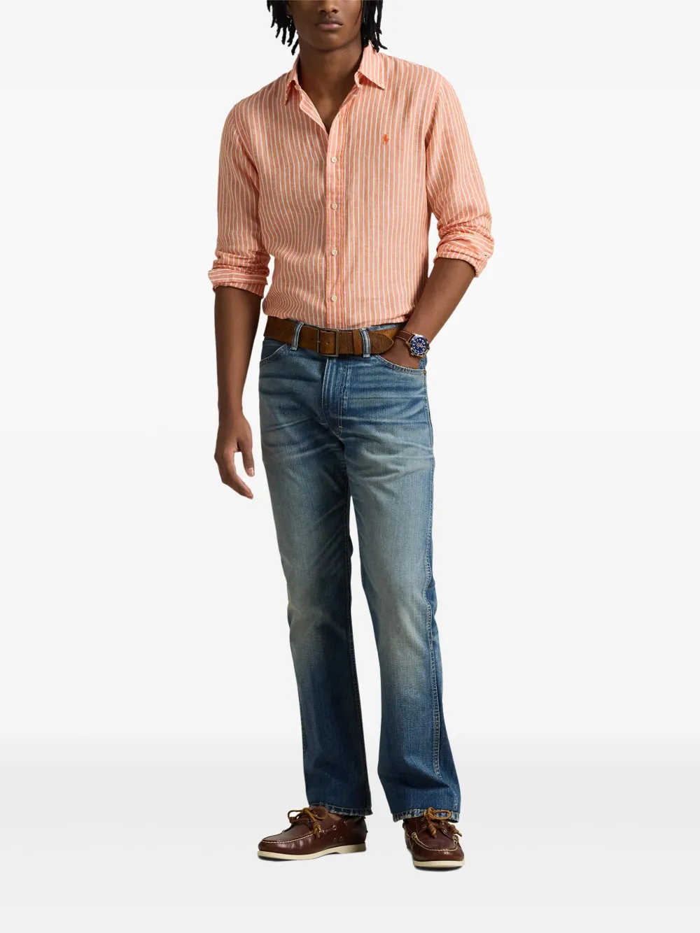 Polo Ralph Lauren Linnen overhemd - Oranje
