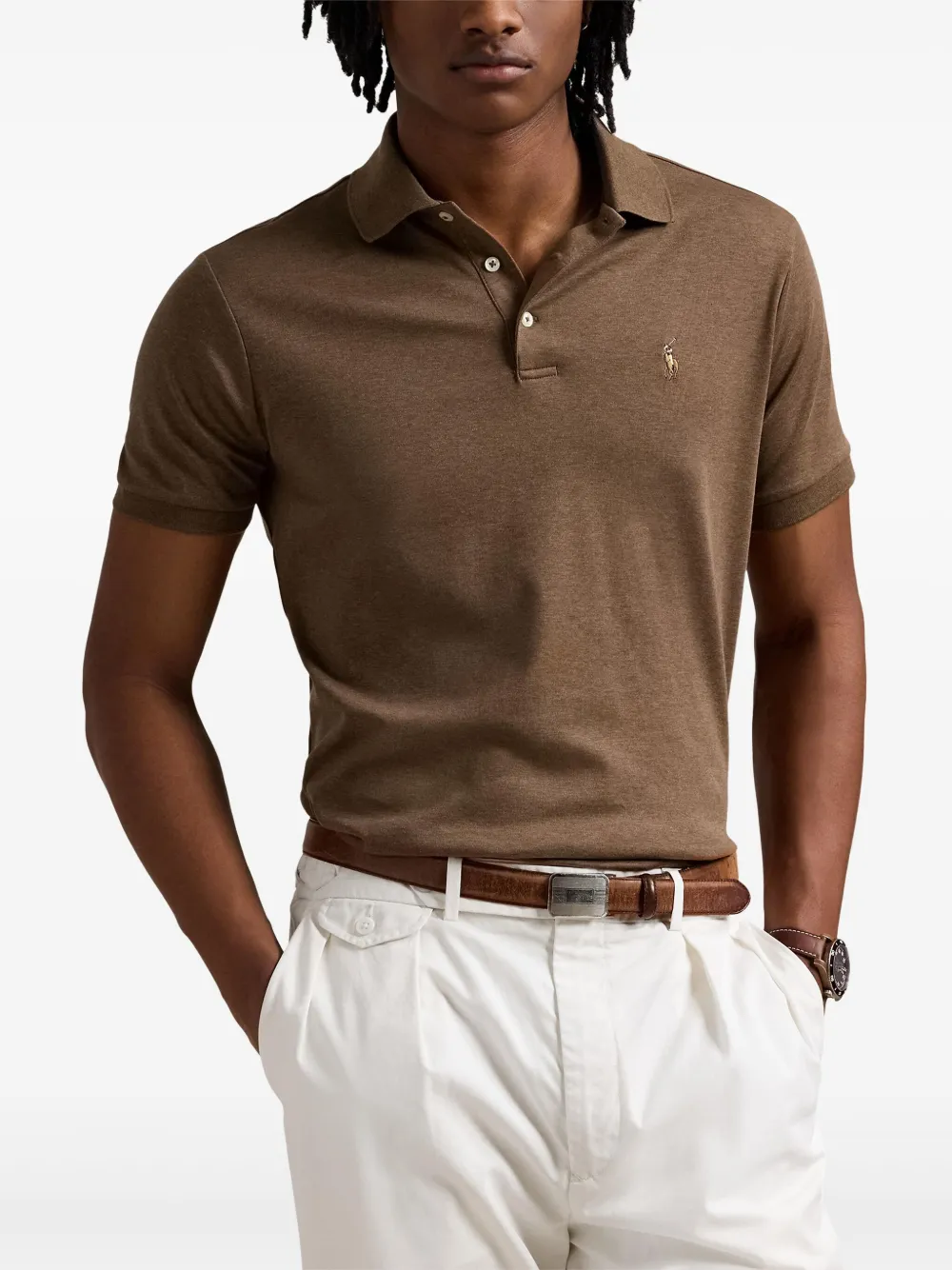 Polo Ralph Lauren Katoenen poloshirt Bruin