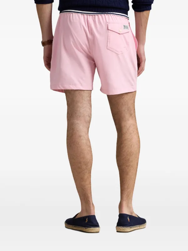 ハーフ・ショートパンツ Polo Ralph Lauren Pink Striped Swim Trunks POLO RALPH LAUREN Men's Pink Striped Stretch Classic Fit 9