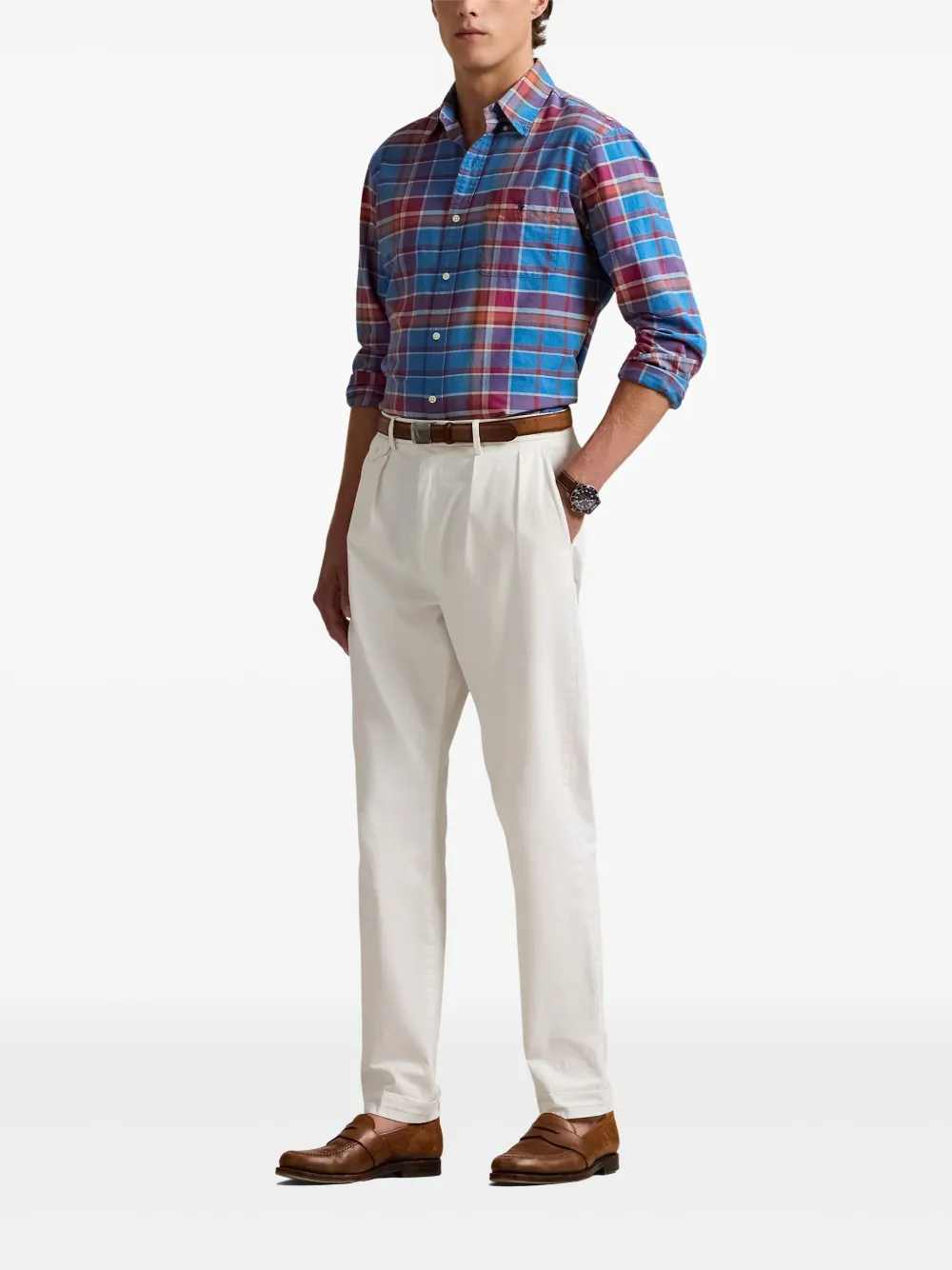 Polo Ralph Lauren Popeline overhemd - Blauw