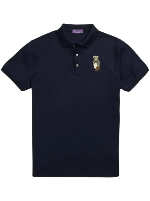 Ralph Lauren Purple Label Polo Bear-embroidery polo shirt