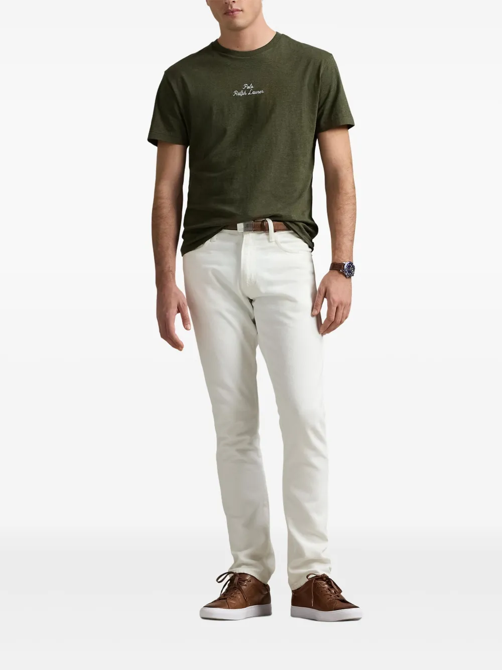 Polo Ralph Lauren T-shirt met geborduurd logo Groen