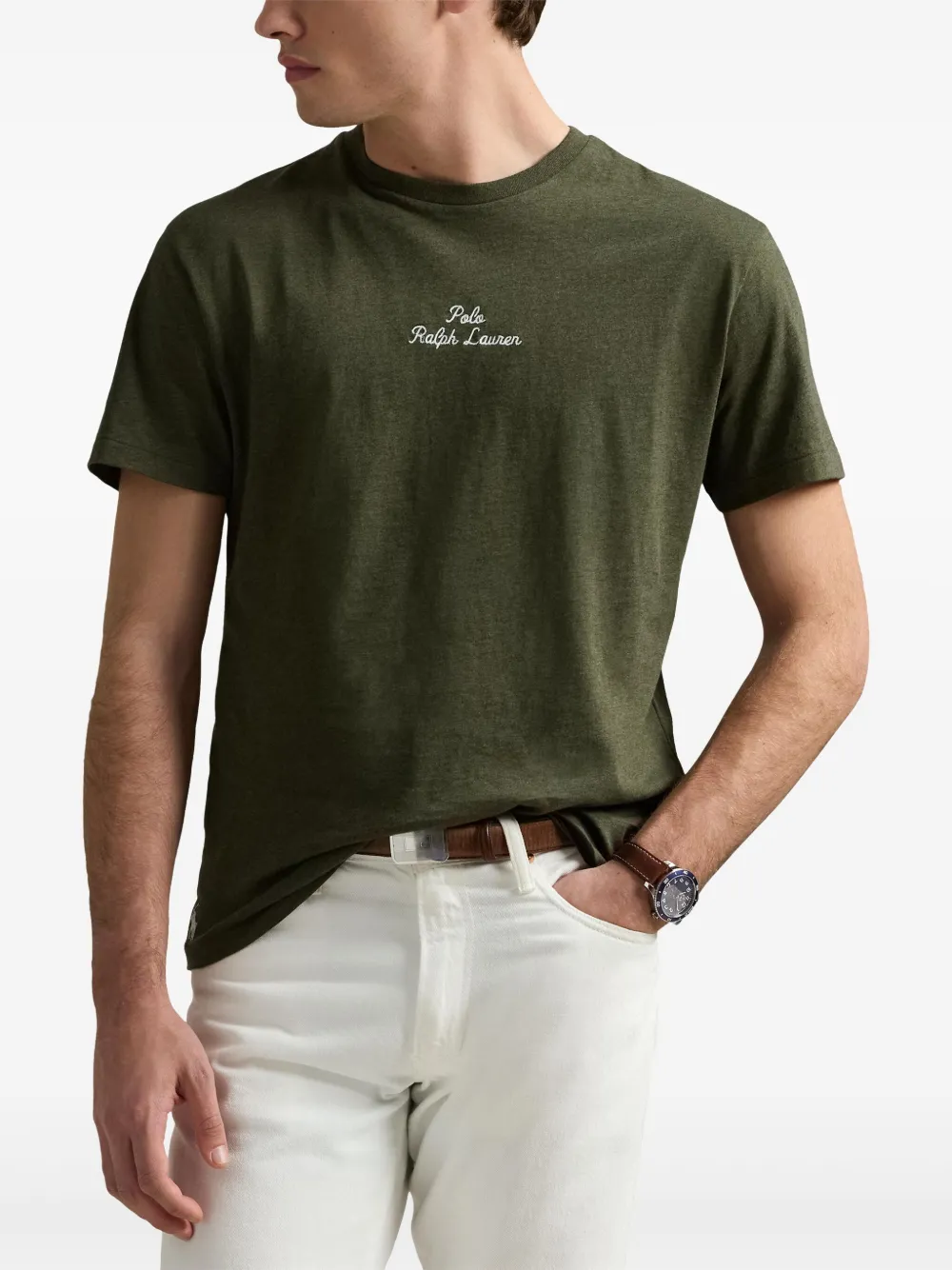 Polo Ralph Lauren T-shirt met geborduurd logo Groen