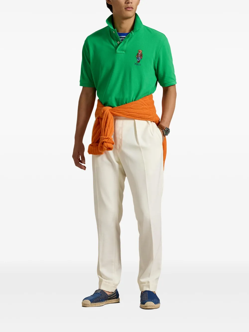 Polo Ralph Lauren Poloshirt met Polo Bear-applicatie Groen