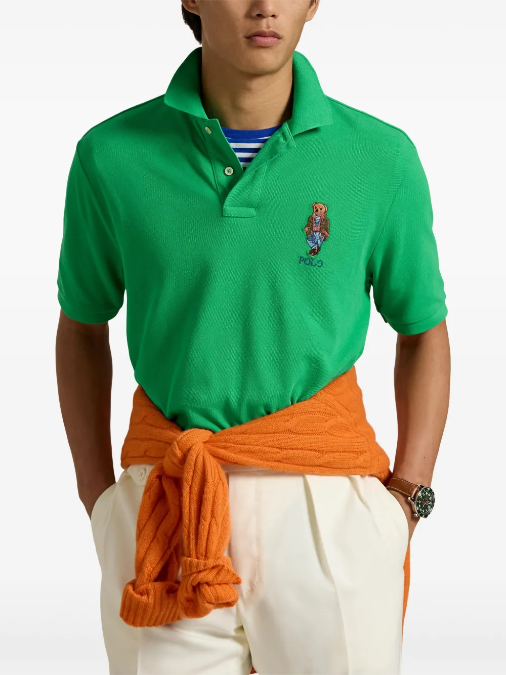 Polo Ralph Lauren Poloshirt met Polo Bear-applicatie Groen