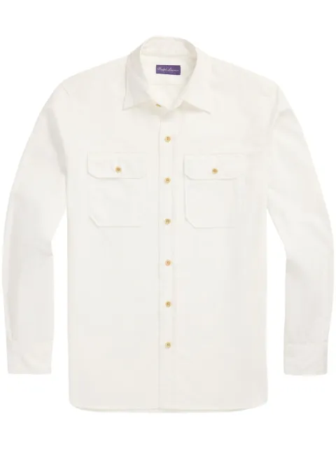 Ralph Lauren Purple Label قميص قطن