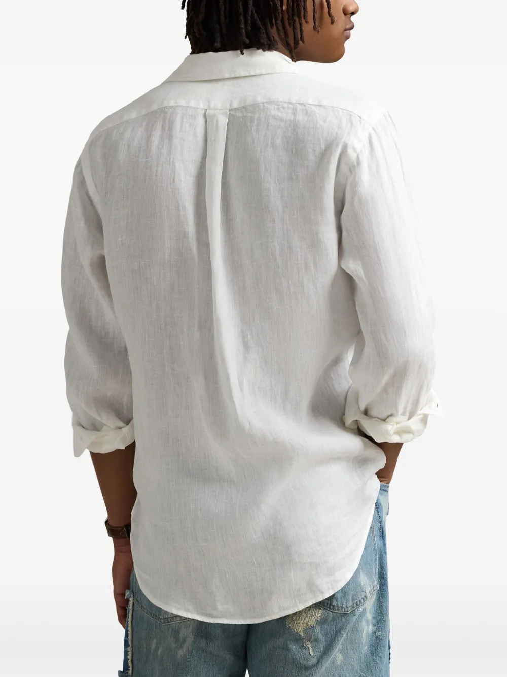 Polo Ralph Lauren Linnen overhemd Wit
