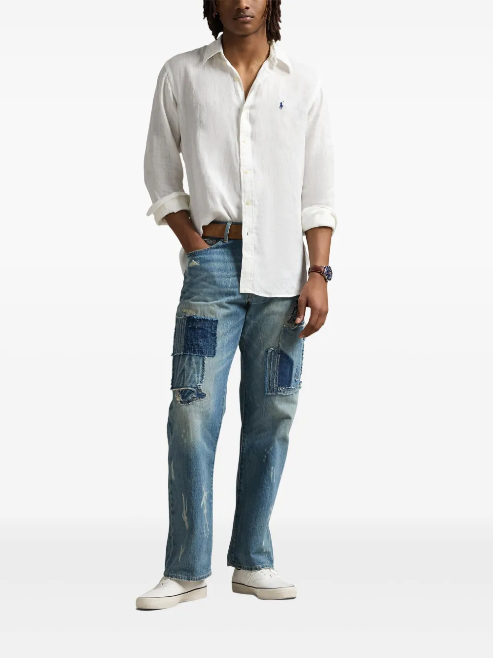 Polo Ralph Lauren Linnen overhemd - Wit