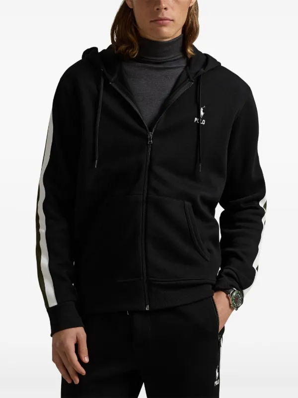 Polo Ralph Lauren embroidered-logo Hoodie | Black | FARFETCH
