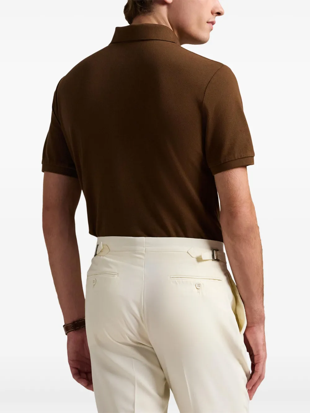 Polo Ralph Lauren Poloshirt met Polo Pony-applicatie Bruin
