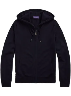 Ralph Lauren Purple Label ブラックフルジップジャケット Ralph Lauren Purple Label zip-up Hoodie | Blue | FARFETCH CA