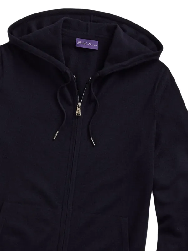 Ralph Lauren Purple Label Jersey Hoodie | Blue | FARFETCH