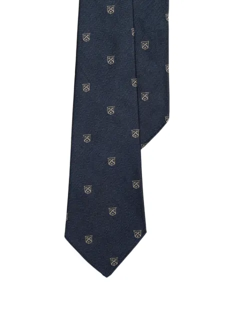 Polo Ralph Lauren crest-patterned tie