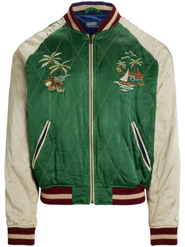 Polo by Ralph Lauren ダークグリーン ボンバージャケット M Polo Ralph Lauren ボンバージャケット | グリーン | FARFETCH JP