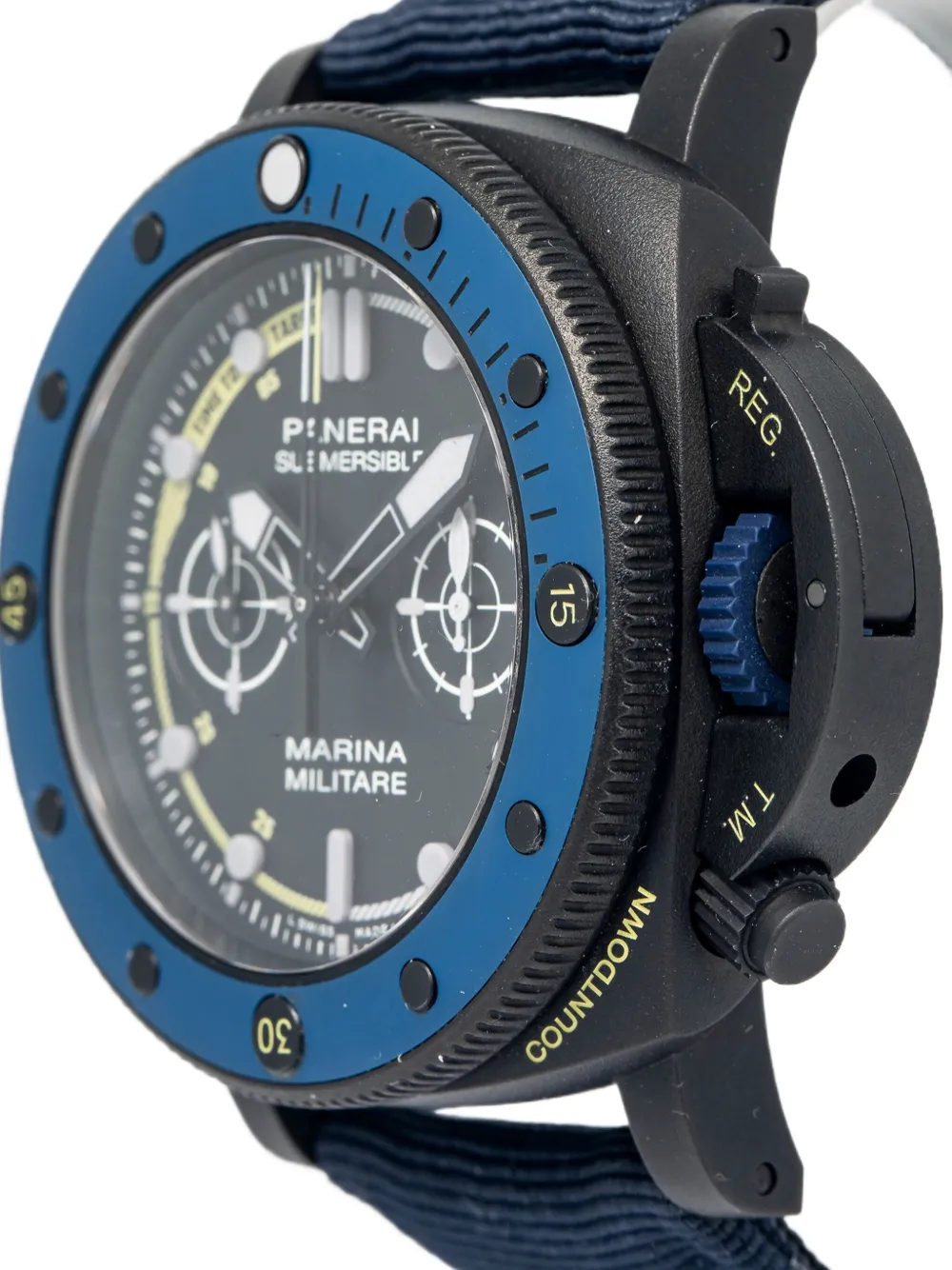 Panerai Pre-owned Submersible Forze Speciali 47 mm horloge - Zwart