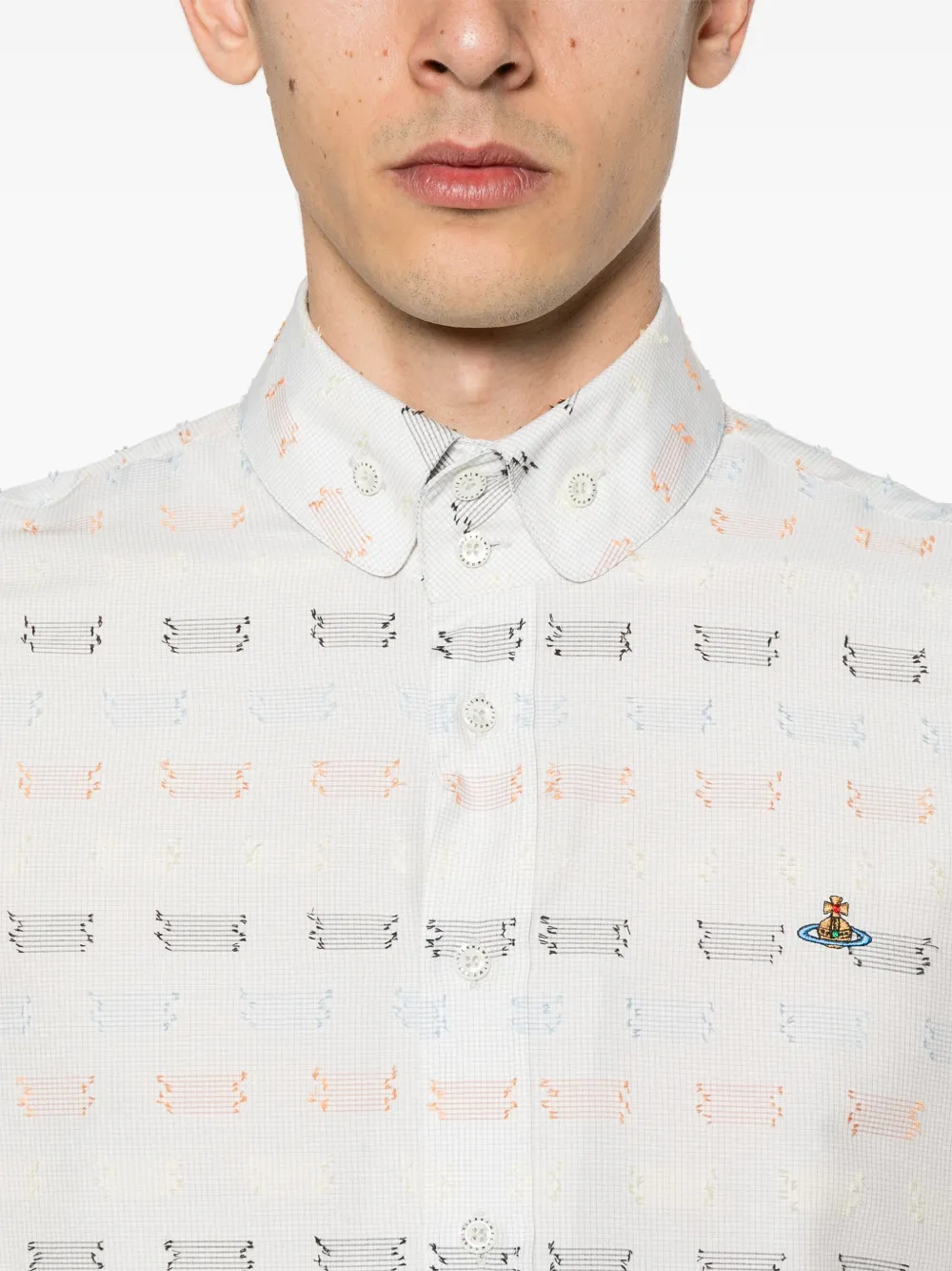 Vivienne Westwood Krall overhemd Wit