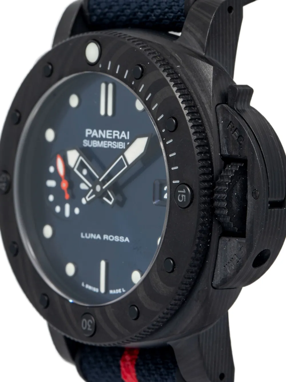 Panerai Pre-owned Submersible Luna Rossa 44 mm horloge - Blauw