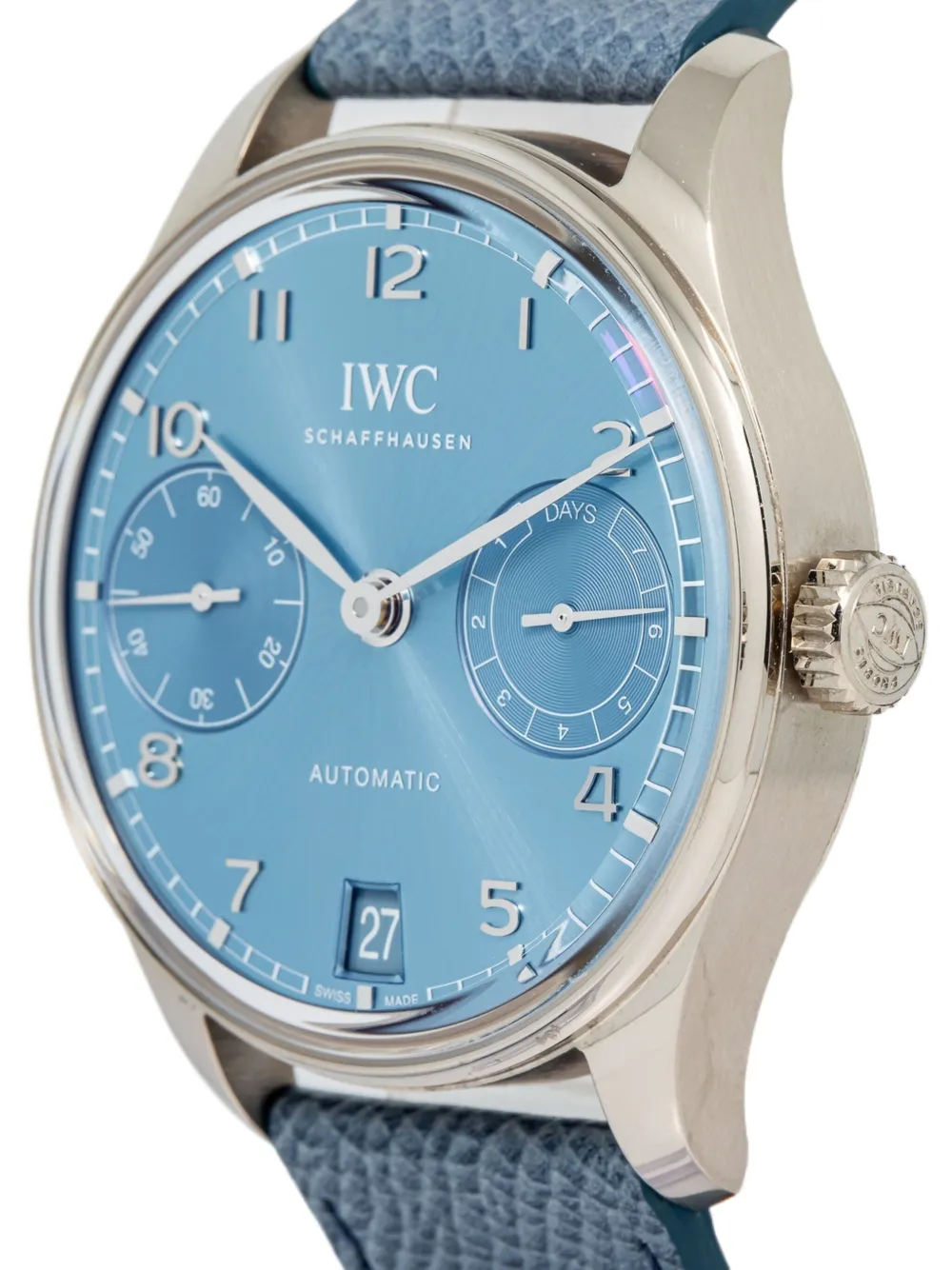 IWC Schaffhausen Pre-owned Portugieser 42 mm horloge - Blauw