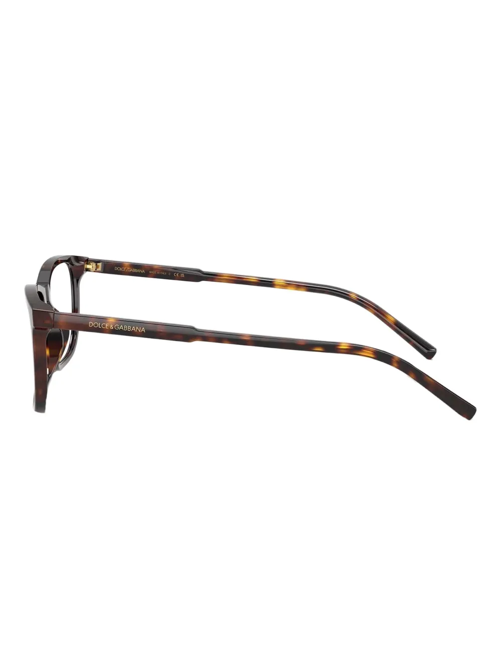 Dolce & Gabbana Eyewear Bril met rechthoekig montuur Bruin