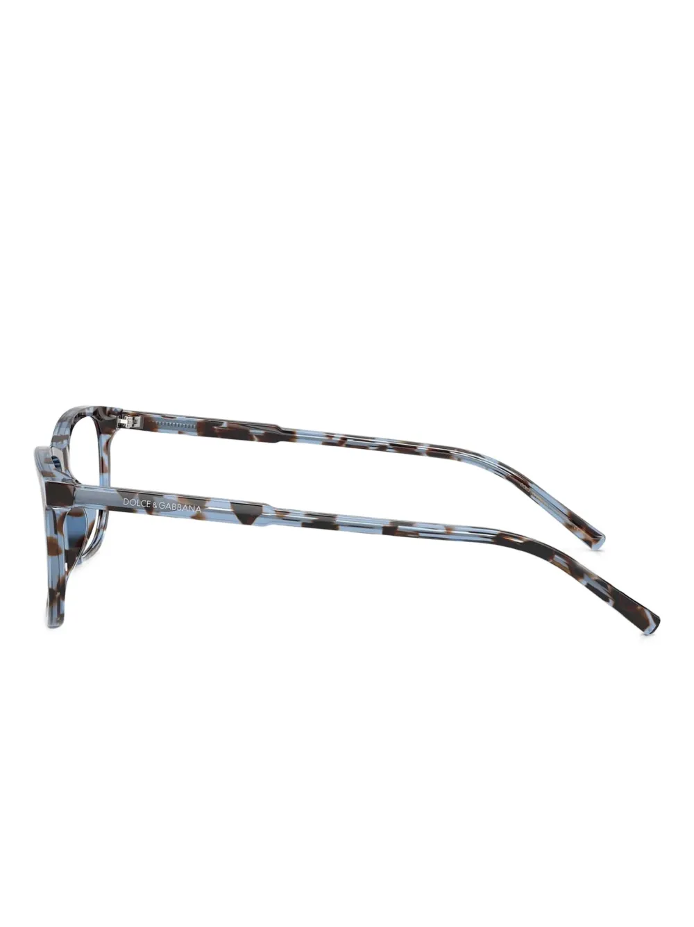 Dolce & Gabbana Eyewear Bril met rechthoekig montuur Blauw