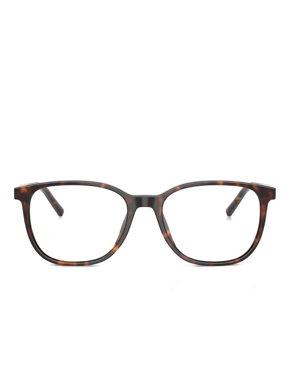 Dolce & Gabbana Eyewear Occhiali rettangolari con effetto tartarugato - Marrone
