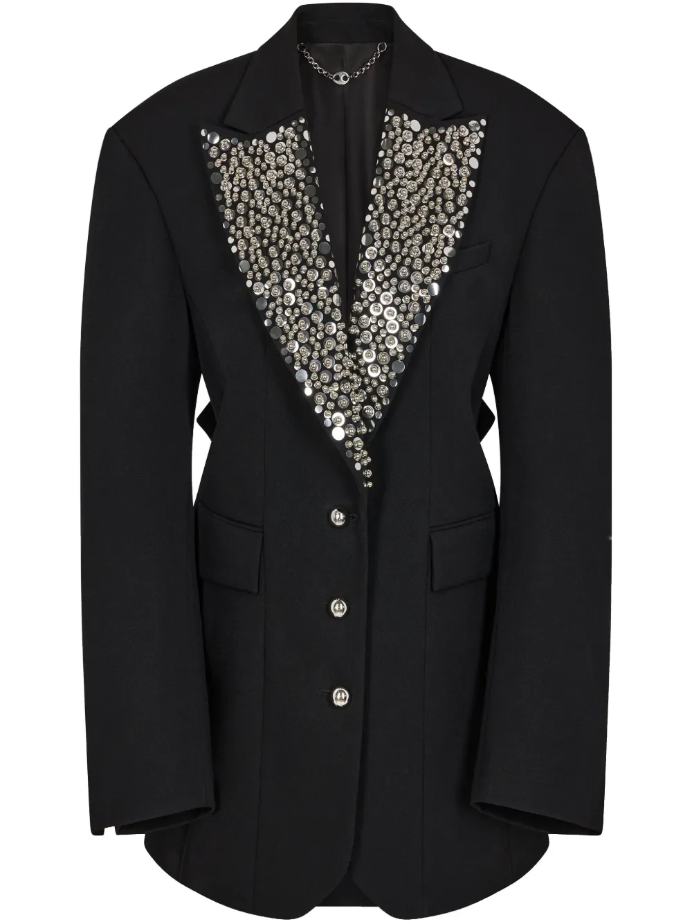 embroidered blazer