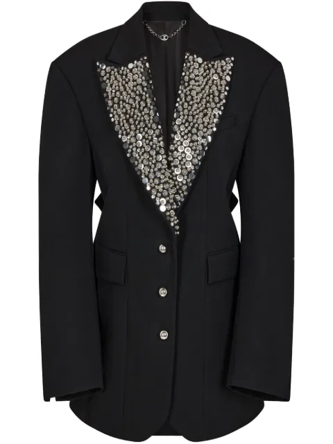 Rabanne blazer con detalles bordados