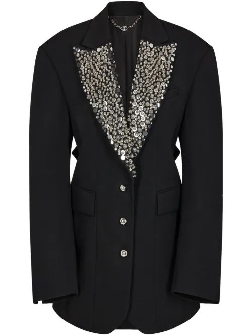 Rabanne blazer à broderies - Noir - Rabanne - Modalova