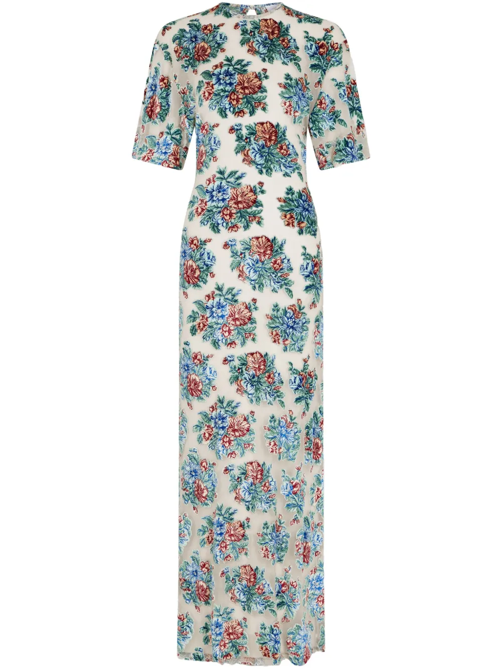 Rabanne Jurk met bloemenprint Wit