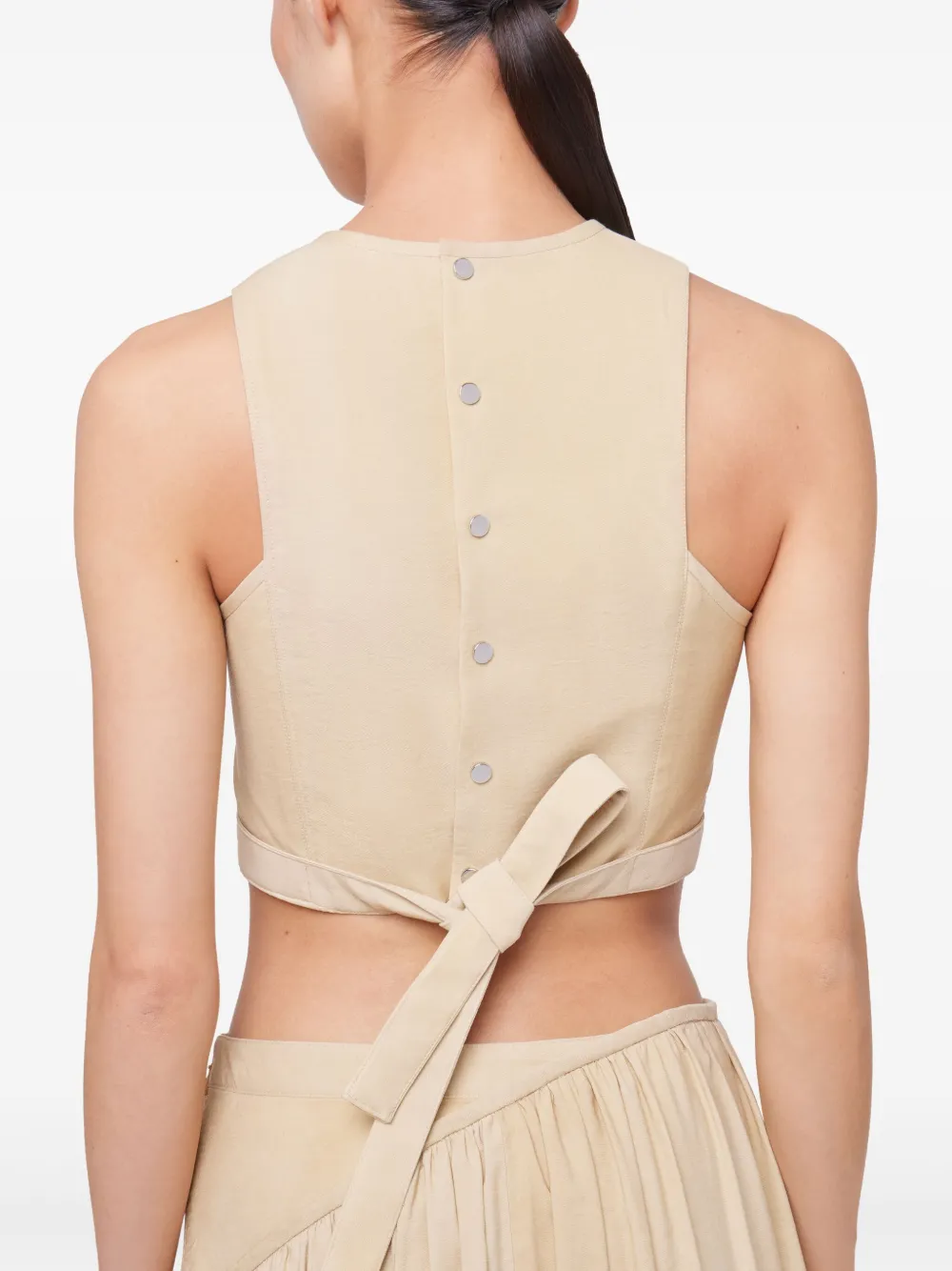 Rabanne Cropped top Beige
