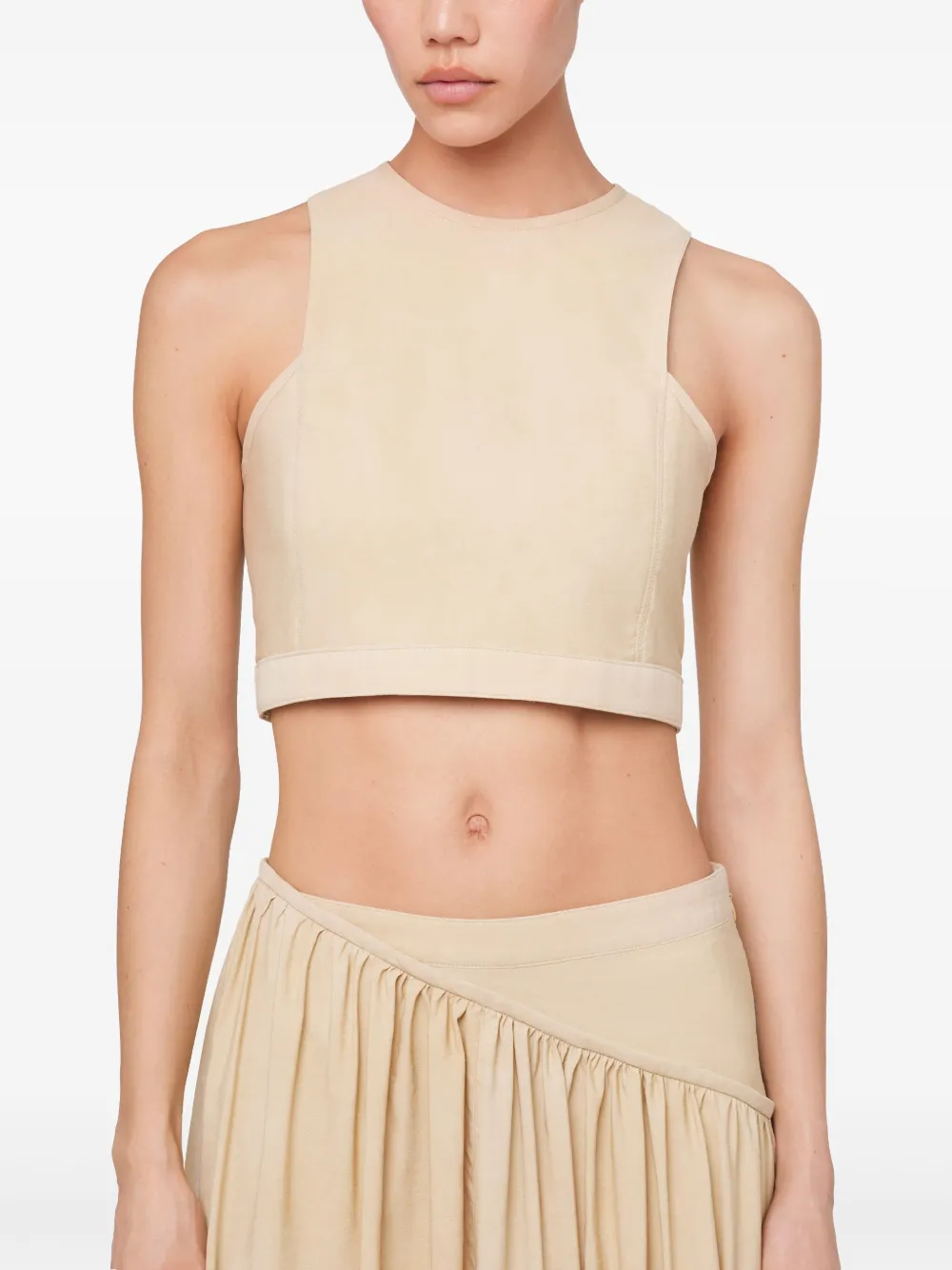Rabanne Cropped top Beige