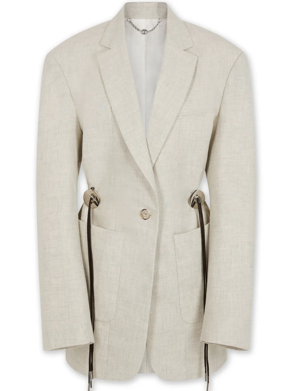 mottled wool blazer
