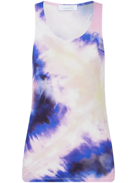 Rabanne tie-dye tank top