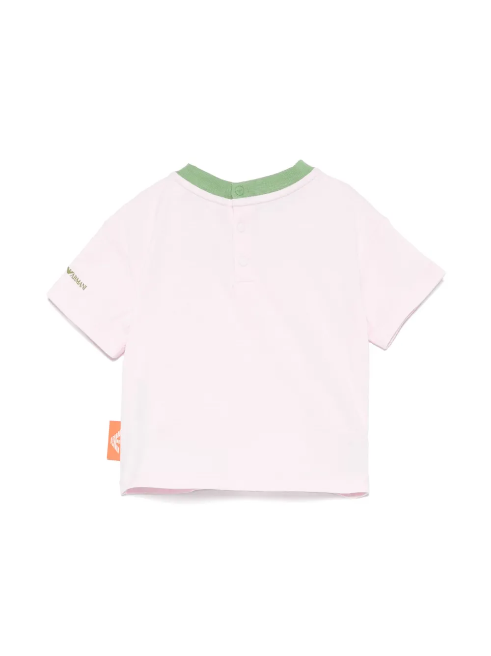 emporioarmanikids Emporio Armani Kids T-shirt met applicatie - Roze