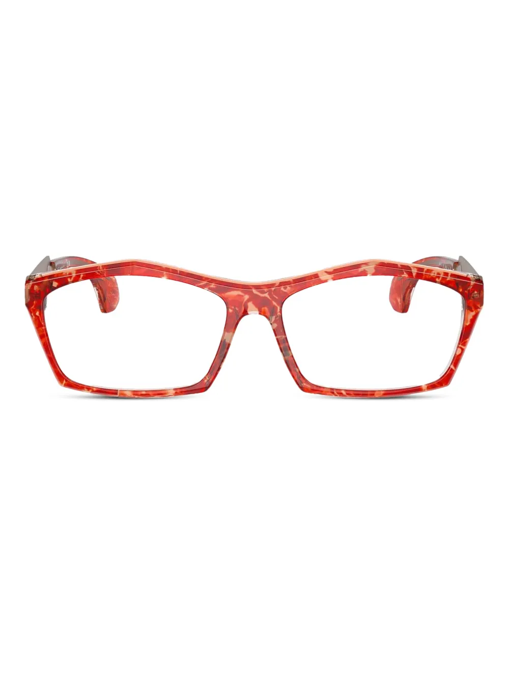Alain Mikli geometric-frame glasses | Red | Image 1