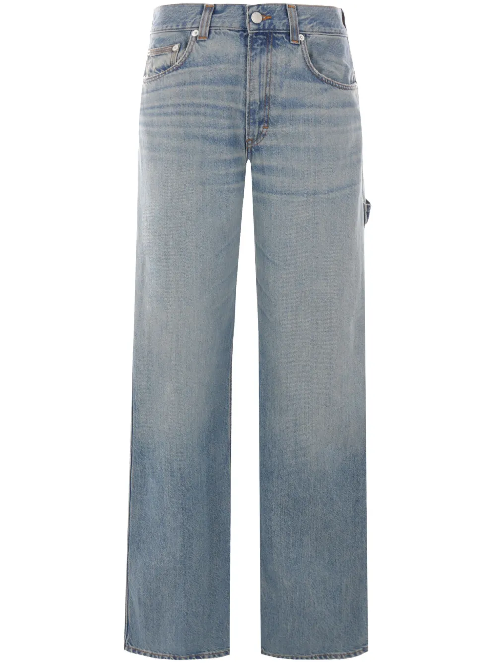 Haikure Calça jeans com patch de logo | Azul | Image 1
