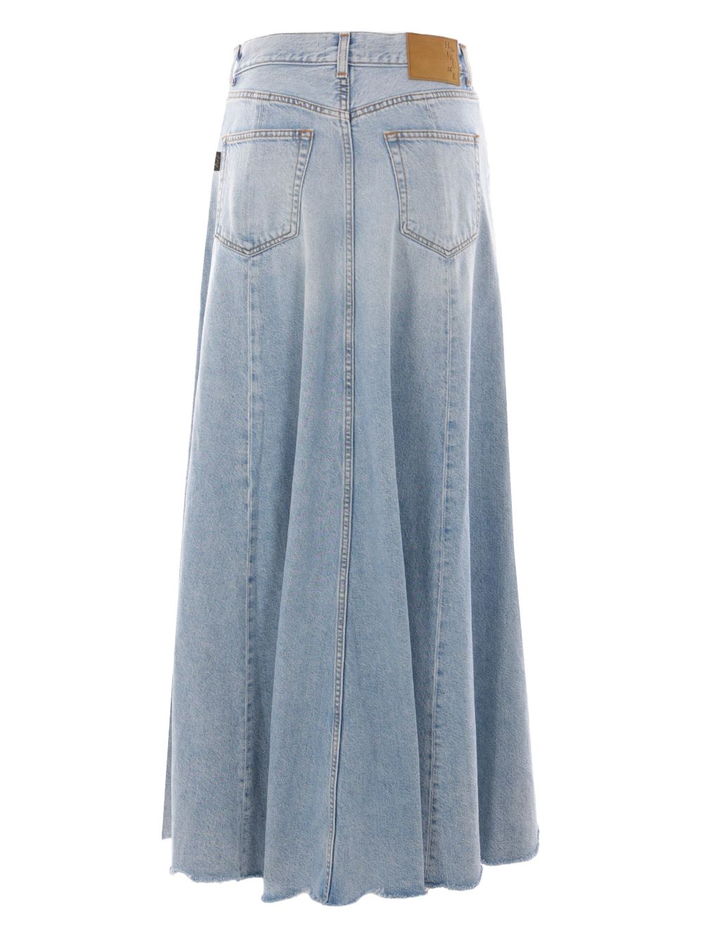 Haikure denim maxi skirt - Blauw