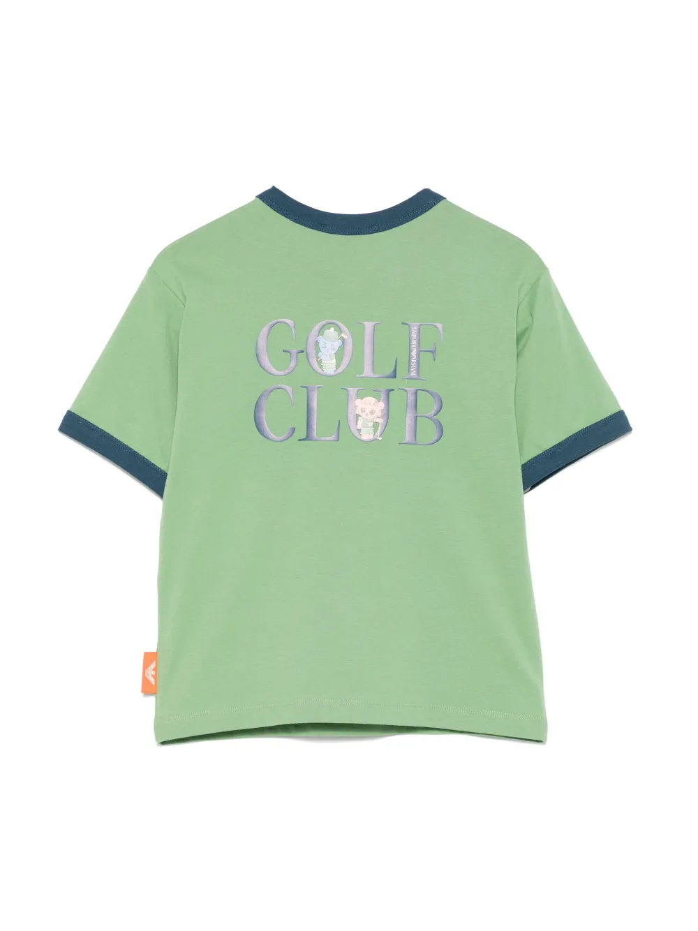 Emporio Armani Kids T-shirt met Golf Club-print - Groen