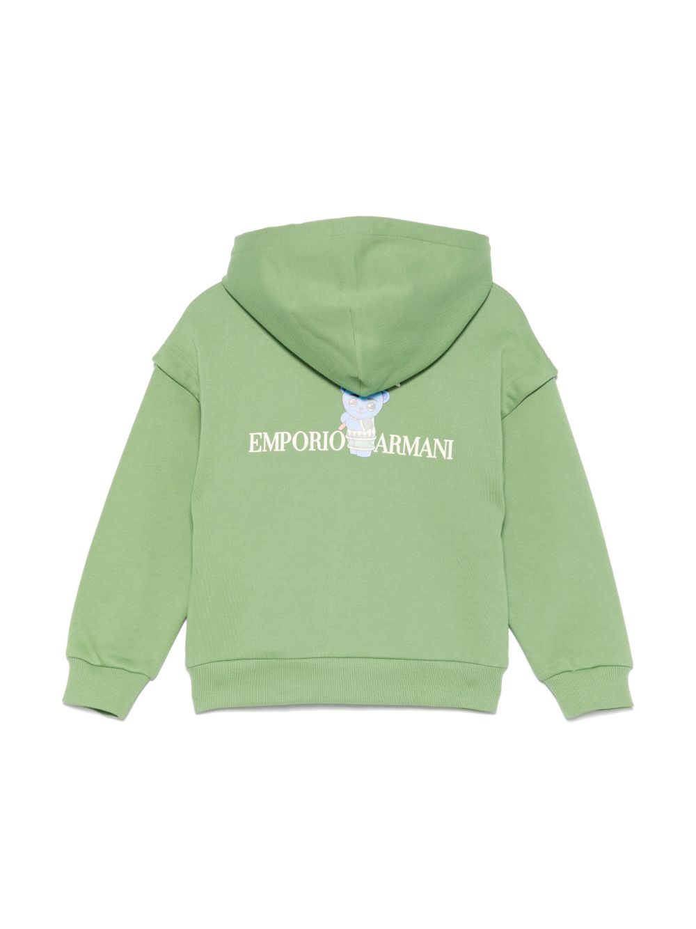 Emporio Armani Kids Hoodie met patchdetail - Groen