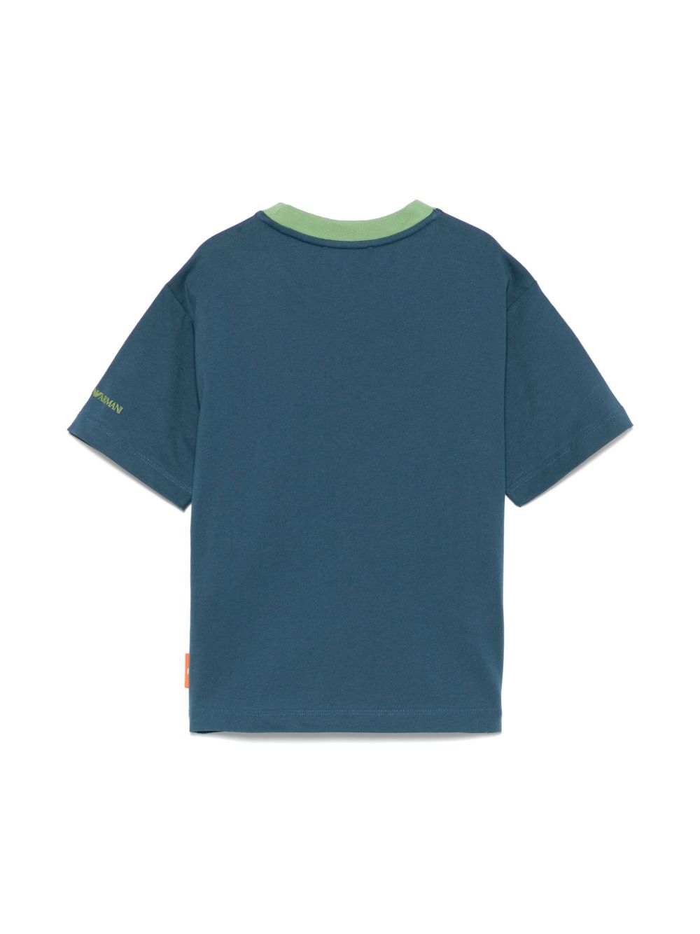 Emporio Armani Kids T-shirt met patchdetail - Blauw