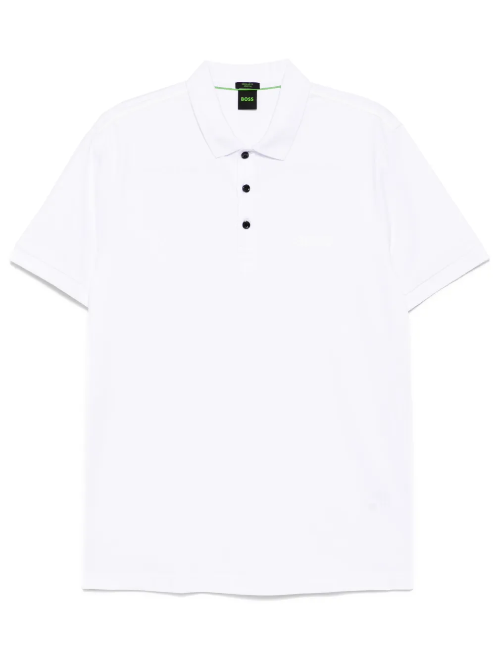 BOSS Poloshirt met logoprint Wit