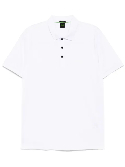 BOSS playera tipo polo con logo estampado