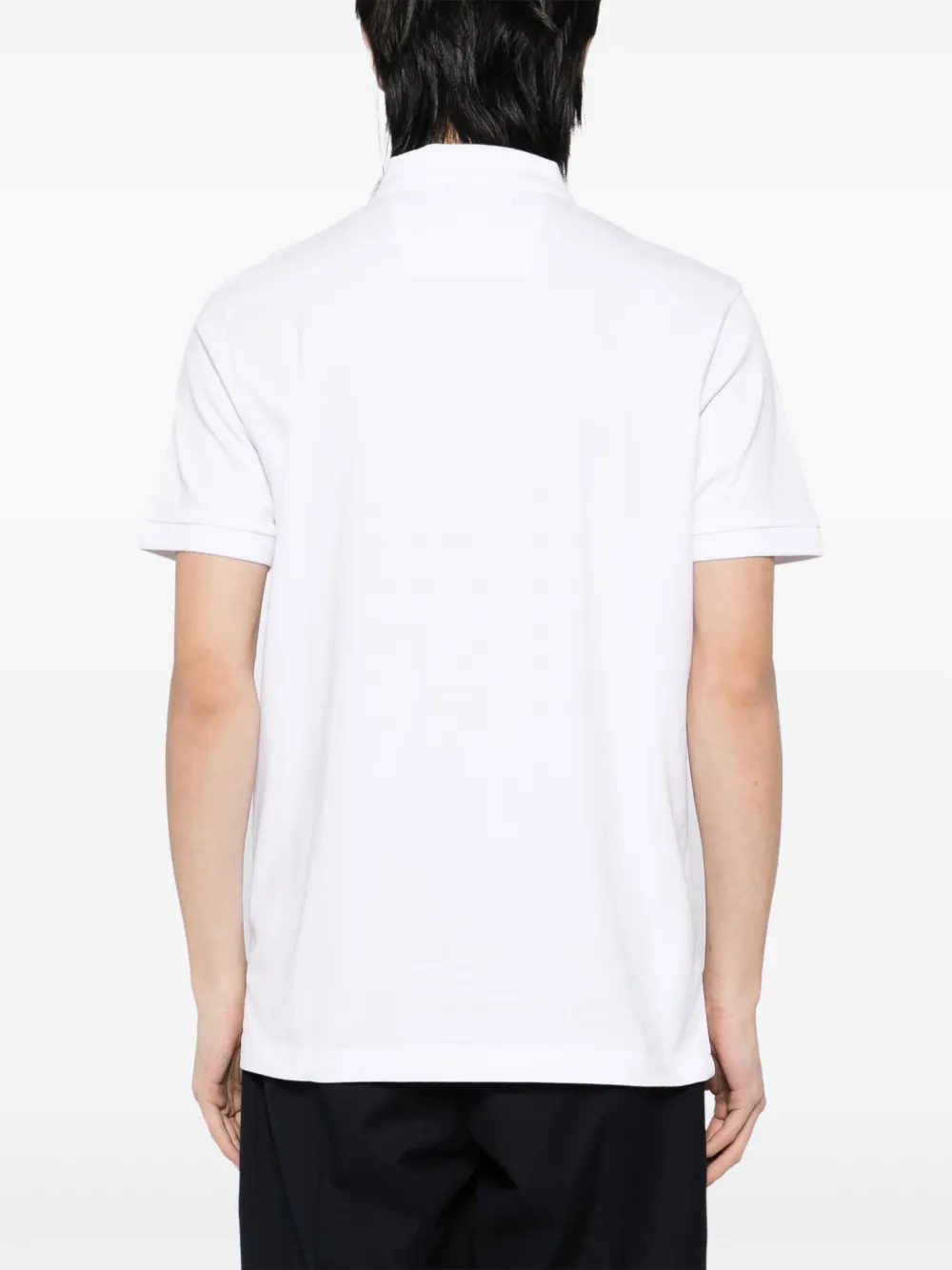 BOSS Poloshirt met logoprint Wit