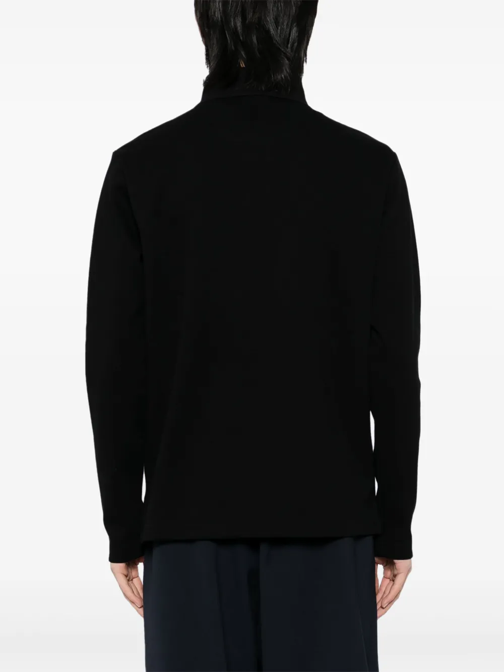 BOSS Poloshirt met logoprint Zwart